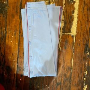 Tory Burch pale blue tear away pants size s